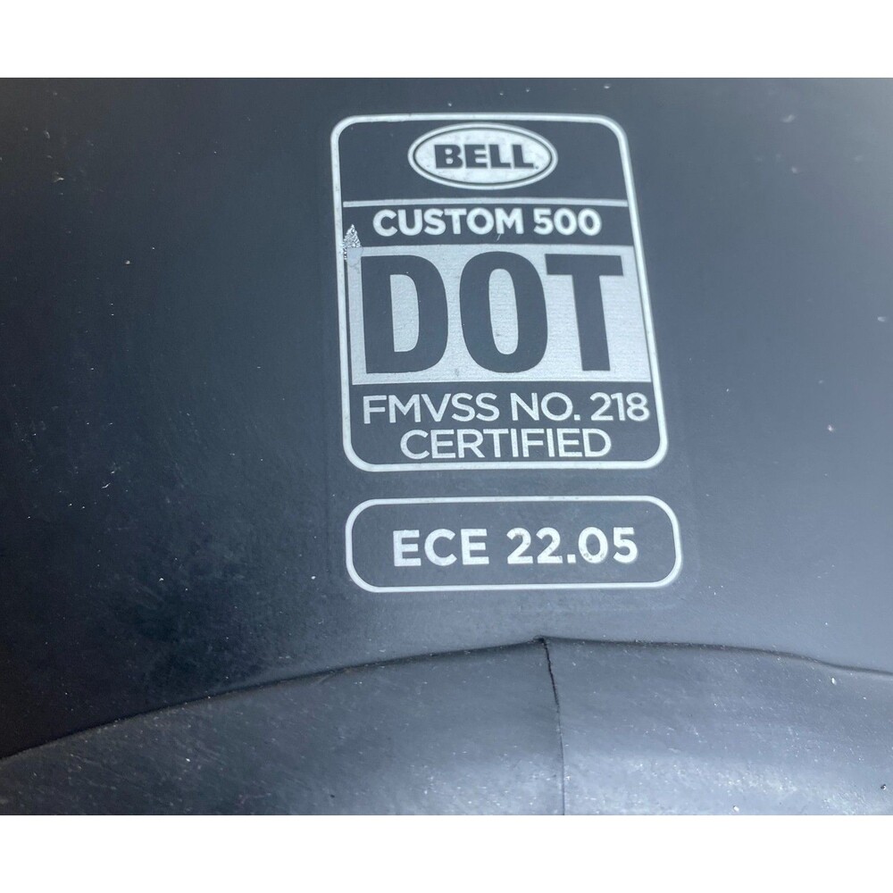 Bell Custom 500 Motorcycle Helmet MATTE BLACK w/TWO Bell Bubble Shields XS - Picture 9 of 13